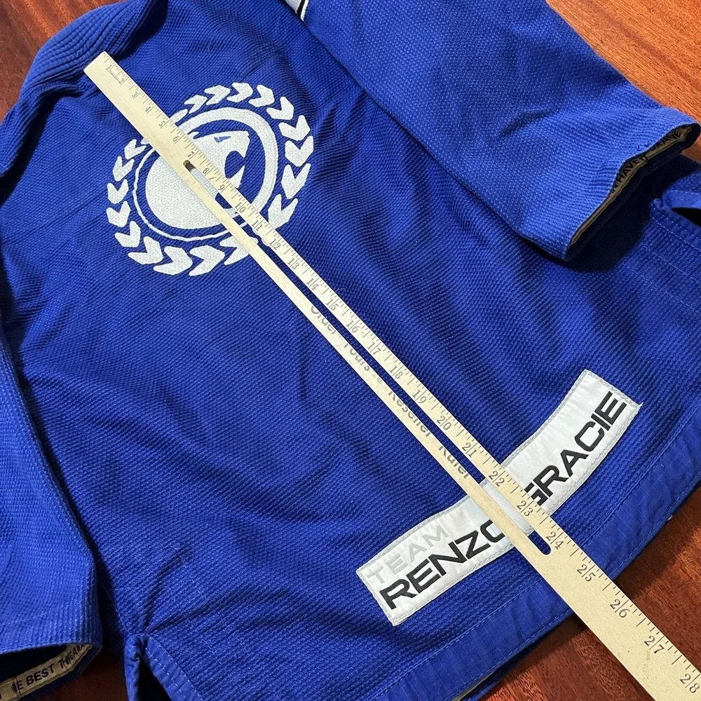 Fuji Gi Mens C1 Blue Renzo Gracie Standard BJJ Kimono Martial Arts Uniform Top